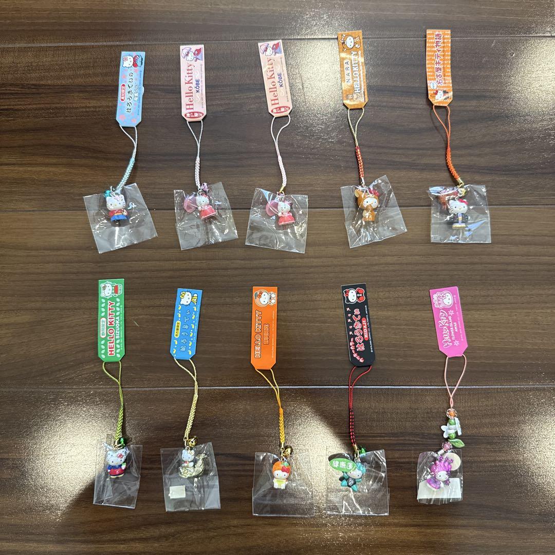 【値下げ】Lifecella ハローキティストラップ2001 ご当地ハローキティ ストラップ 2001年 - メルカリ