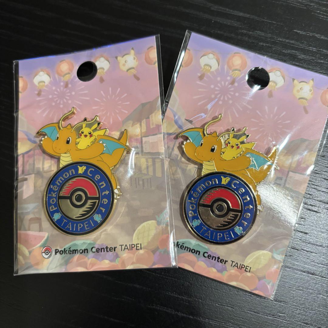 ポケモンセンター ピンズ ロゴピンズ ピンバッジ 台北 タイペイ カイリュー