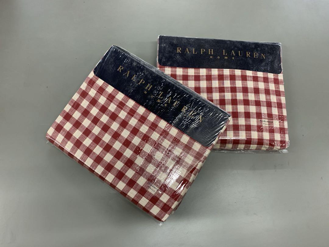 Ralph Laurenフラットシーツ, フィッティドシーツ,セット, 合計2点