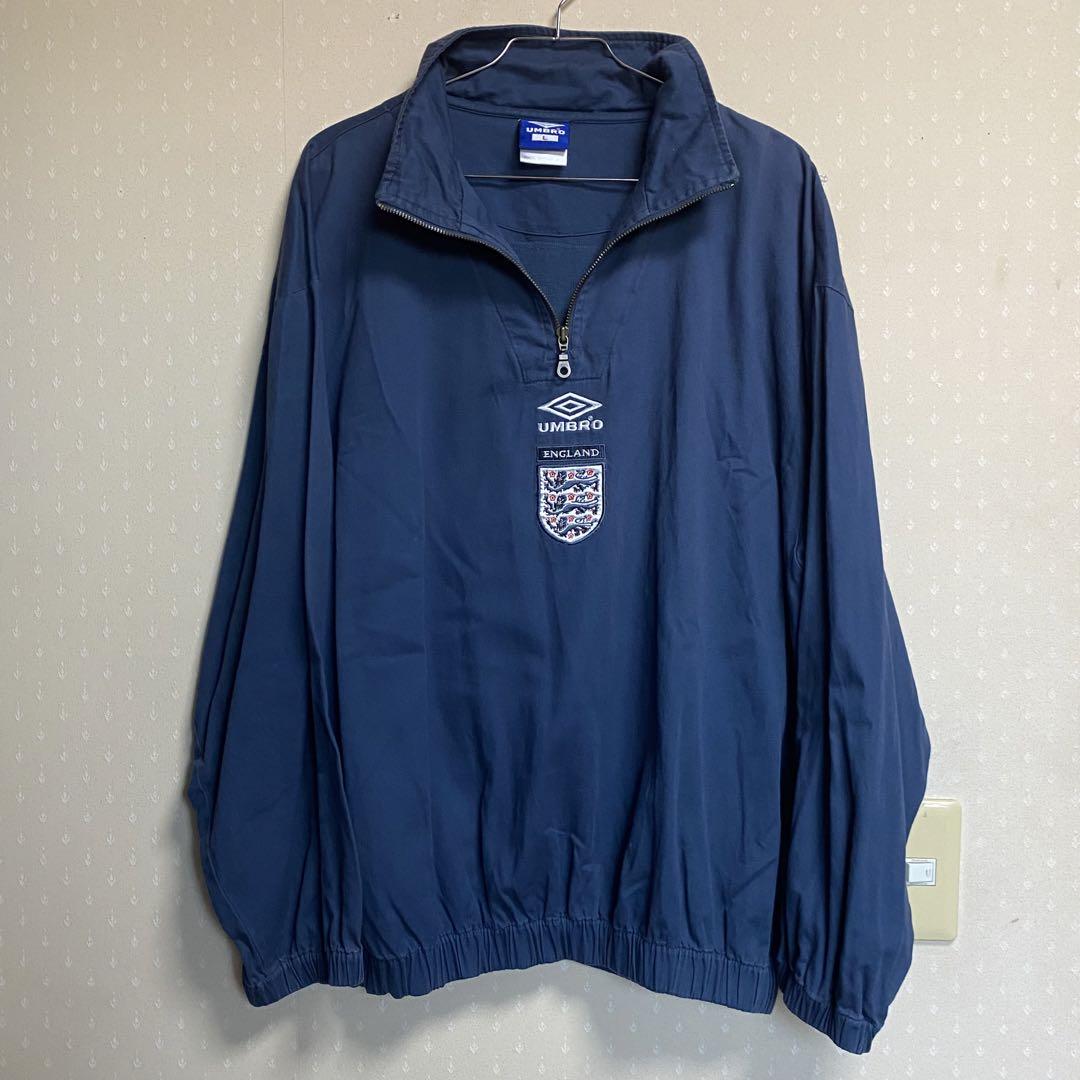 90s UMBRO England ハーフジップ