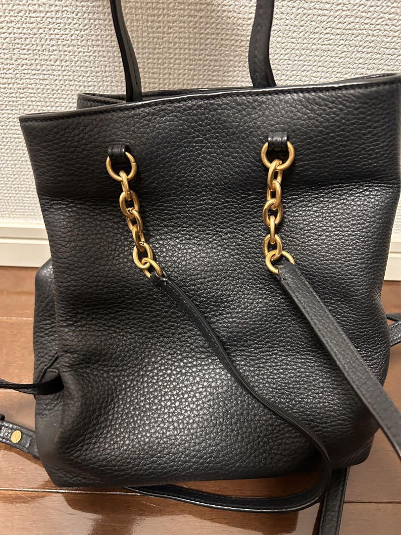 【美品】トリーバーチ Tory Burch  黒レザーリュック バックパック