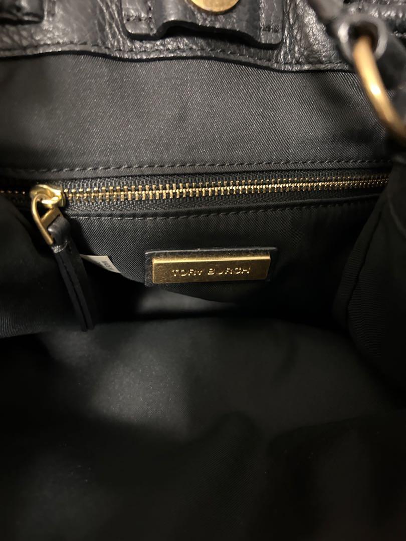 【美品】トリーバーチ Tory Burch  黒レザーリュック バックパック