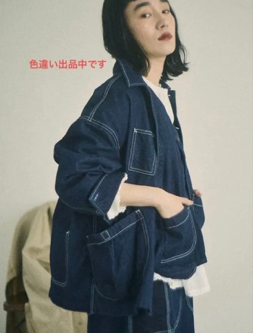 ツムグ tumugu tumugu デニム カバーオール Gジャン ジャケット SIZE tumugu