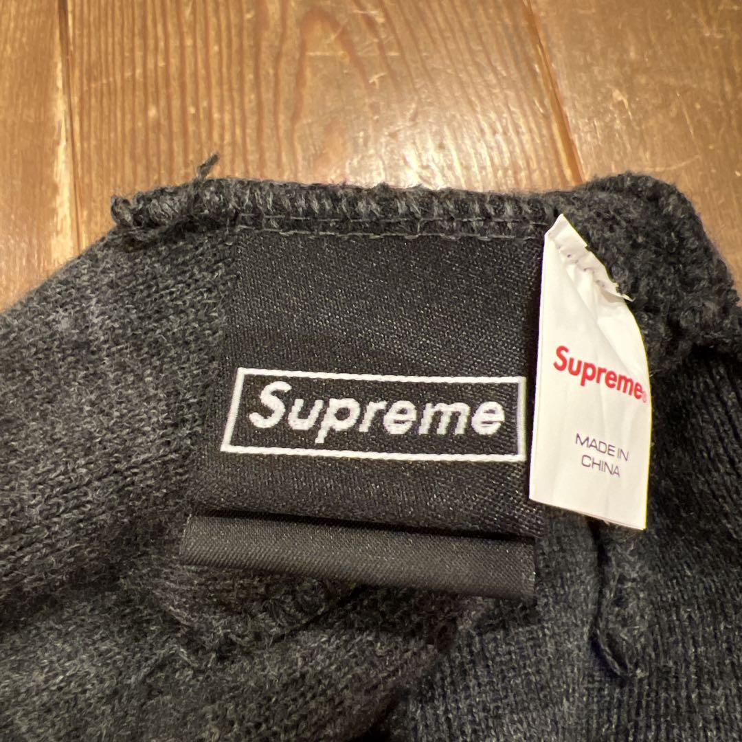 Supreme ニット帽 ダークグレー