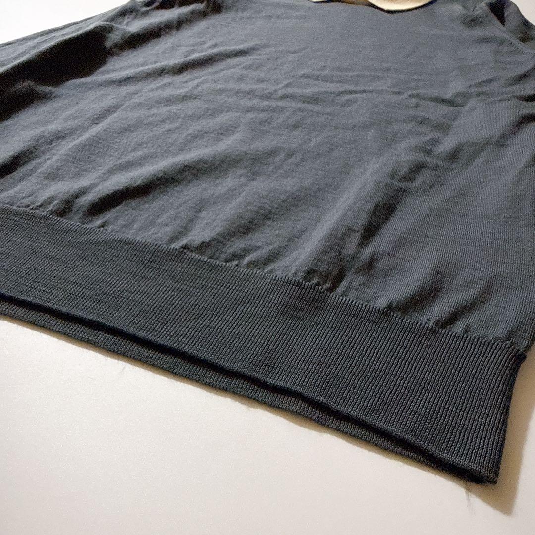 希少✨現行 ジョンスメドレー ニットポロ 襟付き メリノウール ハイゲージ S