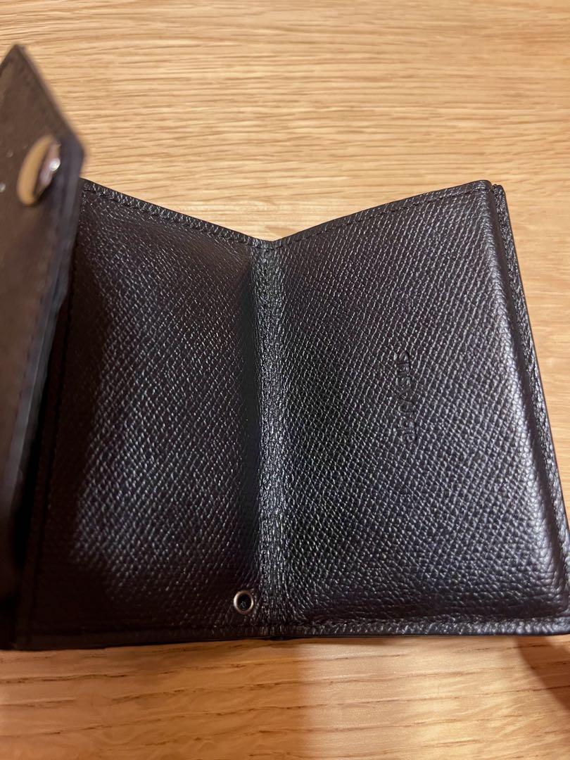 アブラサス abrAsus 小さい財布　レザー 三つ折り財布 黒
