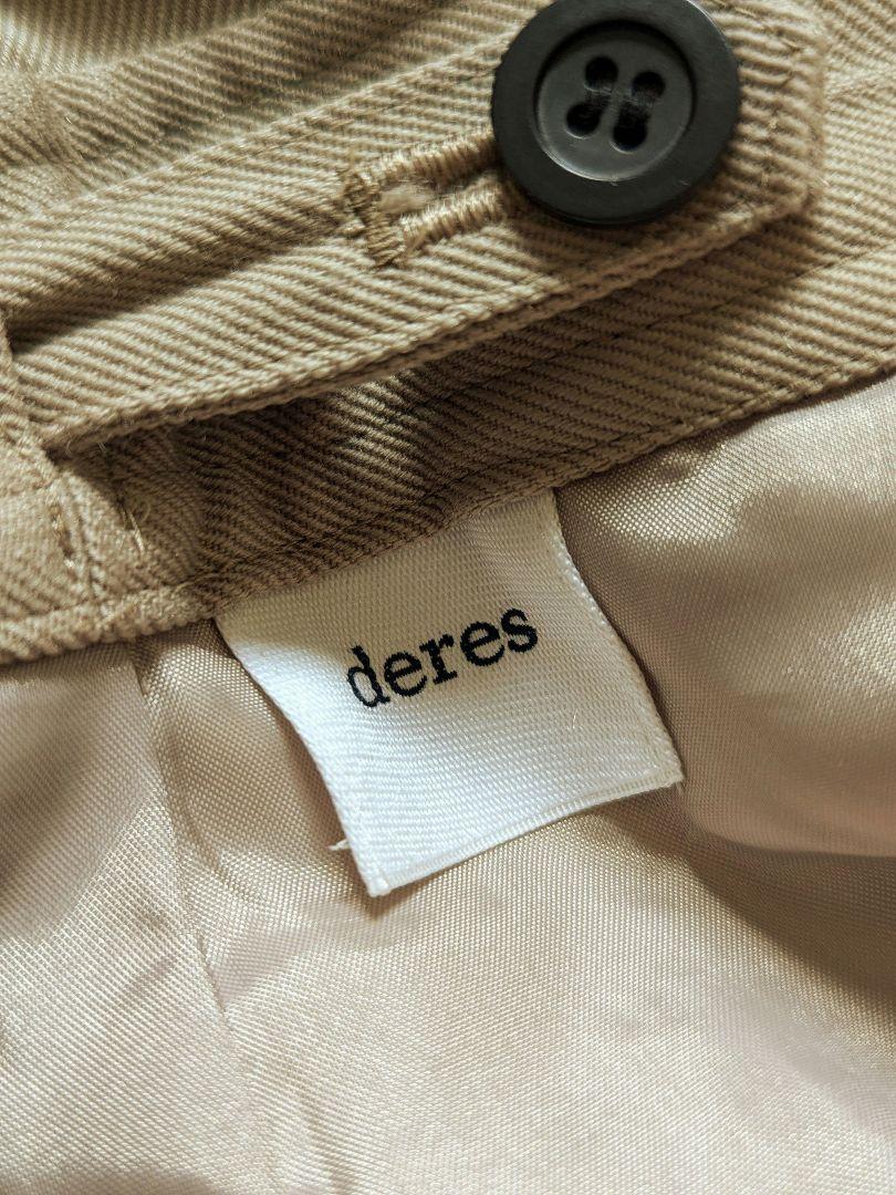 美品】deres 2nd step pants/カーキ/サイズ2/デレス