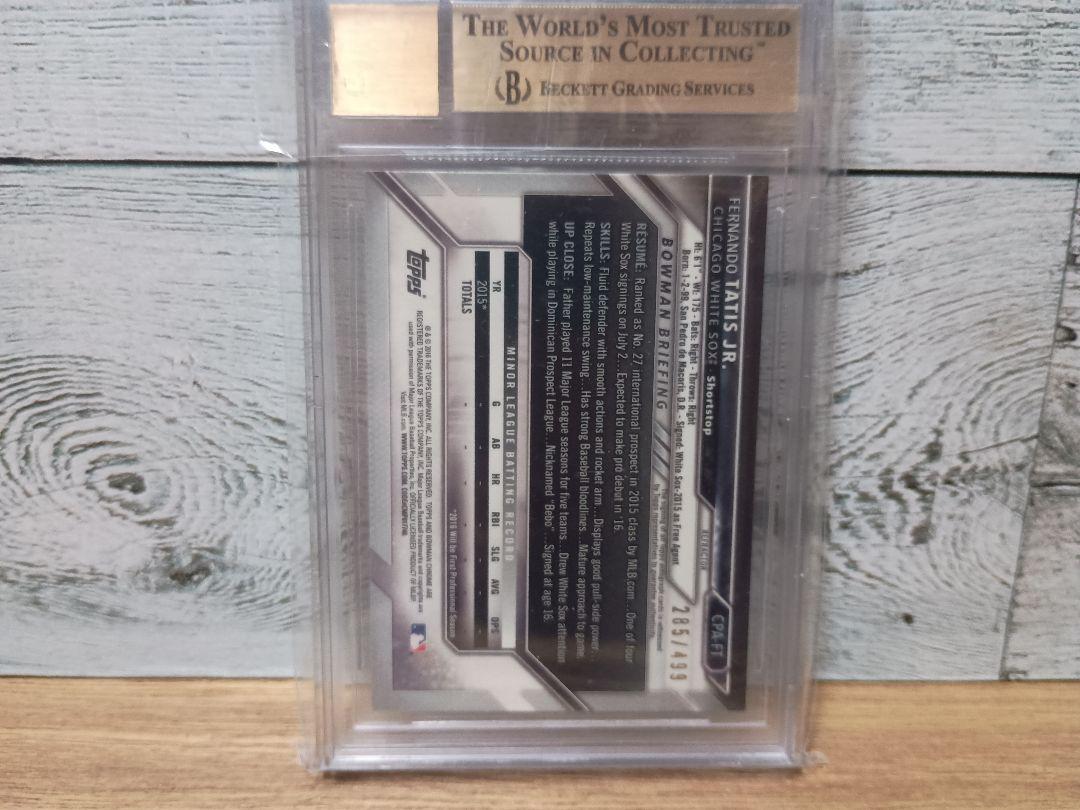 TATIS JR. 2016 BOWMAN 1ST AUTO /499 BGS
