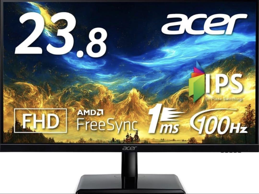 23年11月購入 Acer モニター 23.8インチ フルHD EK241Y