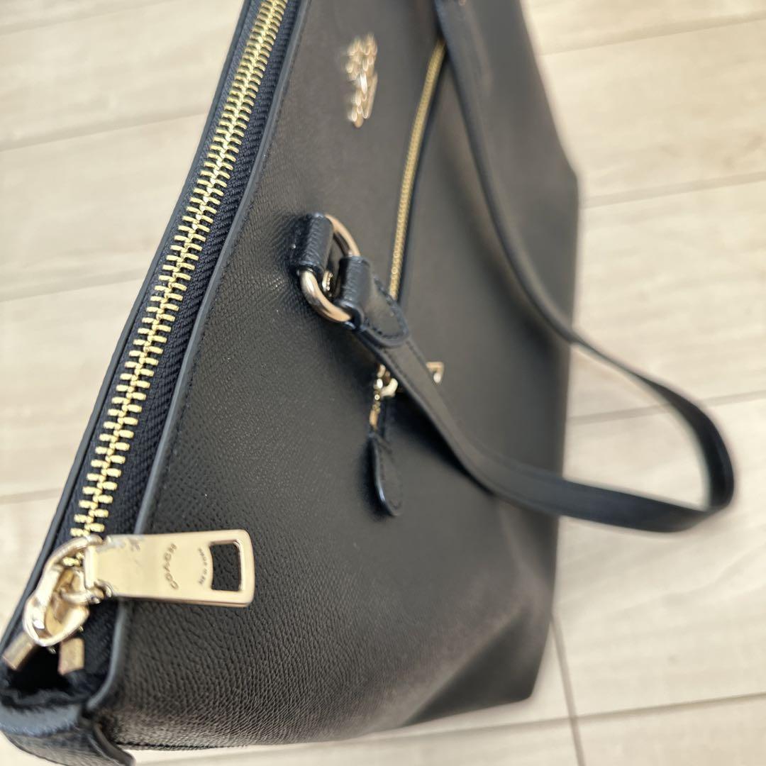 COACHトートバッグ(A4収納可)ブラック