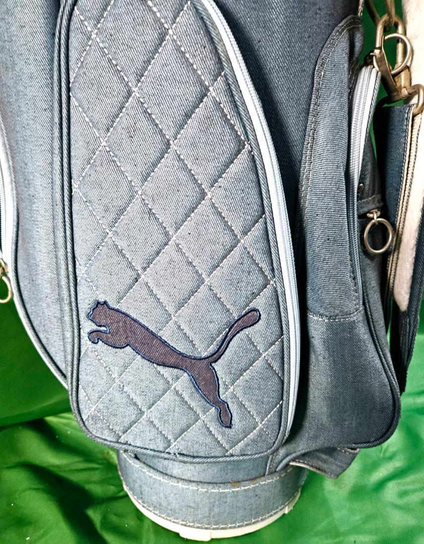 PUMA デニムブルー ゴルフバッグ送料無料