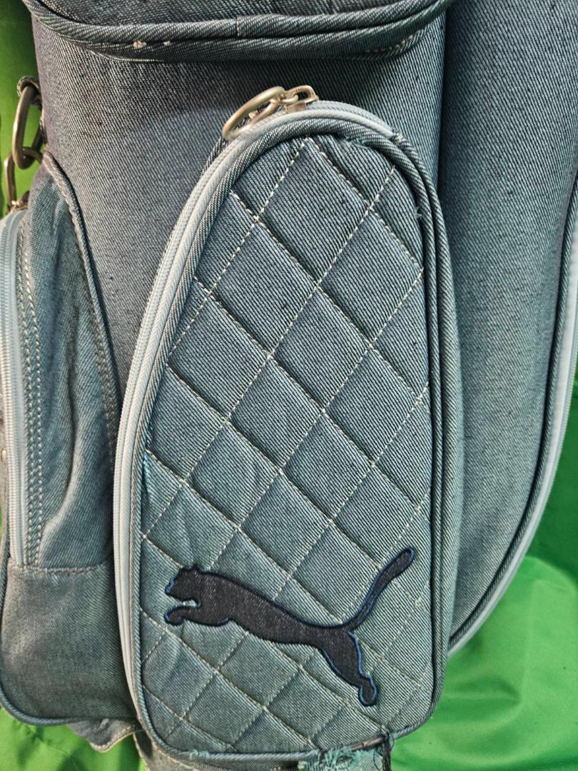 PUMA デニムブルー ゴルフバッグ送料無料