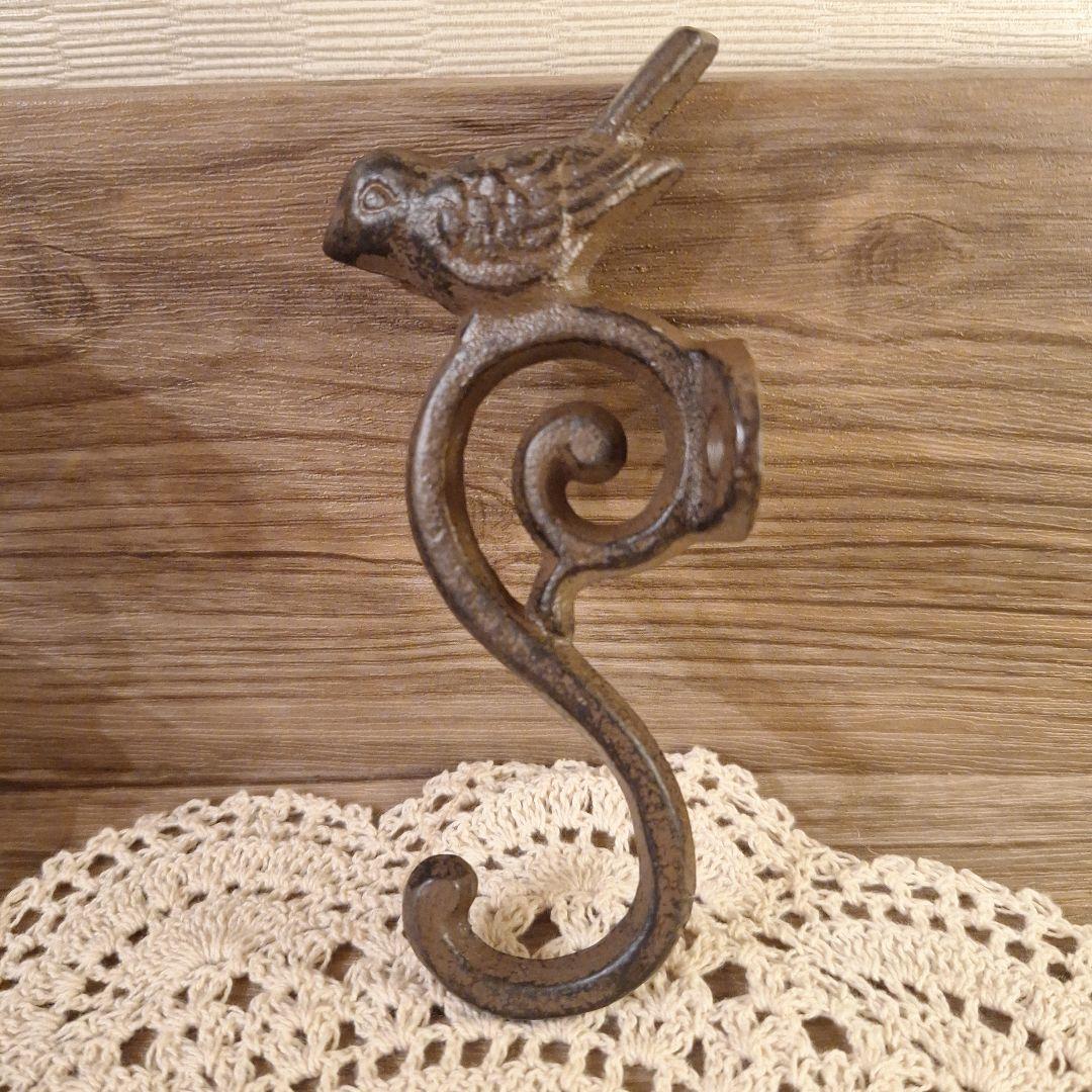 【Unused】Iron * Cast Iron Small Bird Wall Hook Wall Hanger