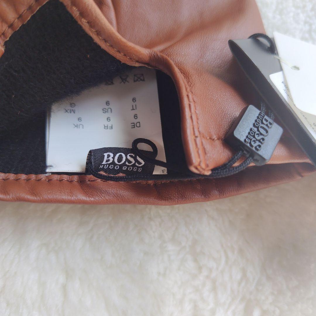 【新品未使用】HUGO BOSS レザー 手袋　グローブ　羊皮 ヴィンテージファッション - 【新品未使用】HUGO BOSS レザー