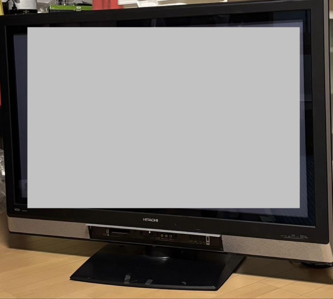 HITACHI WOOO テレビP42-H01-2 中古テレビ大型純正スタンド付