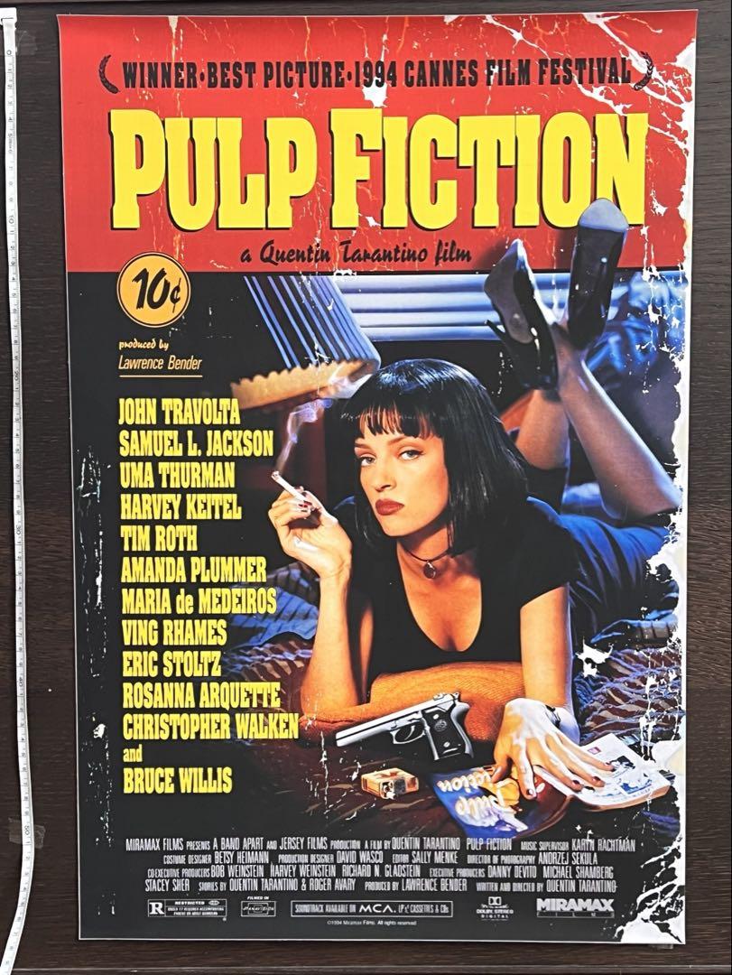 パルプフィクションPulp Fiction ポスター　ヴィンティー　ミアウォレス パルプフィクションPulp Fiction ポスター ヴィンティー