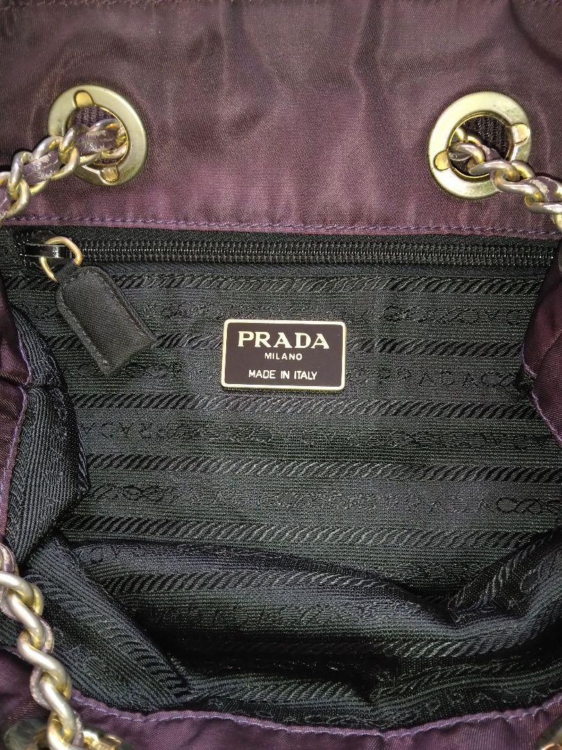 PRADA♡チェーショルダーナイロンキルティングバッグ 三角ロゴ