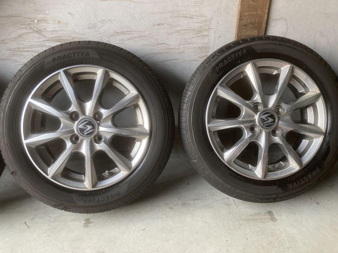KZ14さん専用②美品！タイヤほぼ新品！プラクティバ155/65R14 軽自動車