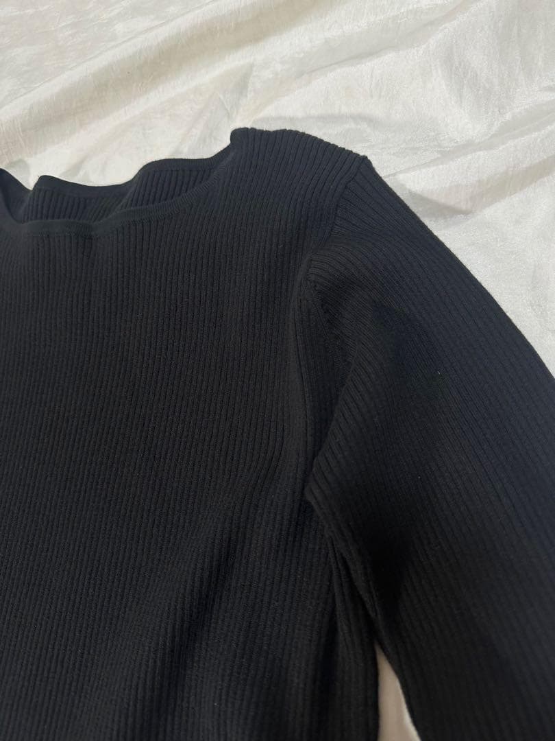 Loungedress シンプルリブニットワンピース Loungedress シンプルリブニットワンピース