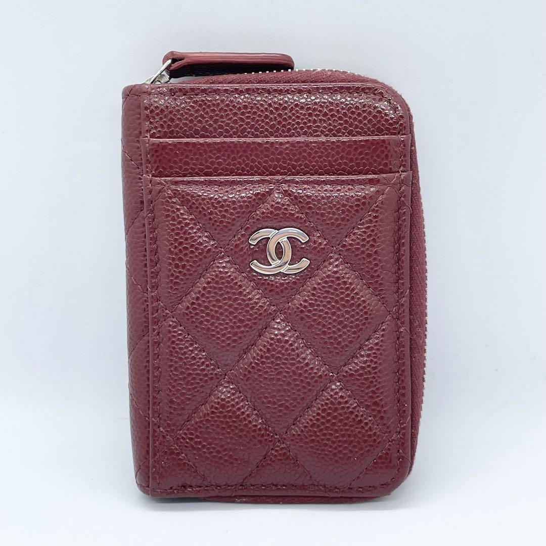 CHANEL シャネル　マトラッセ キャビア フラグメントコインケース