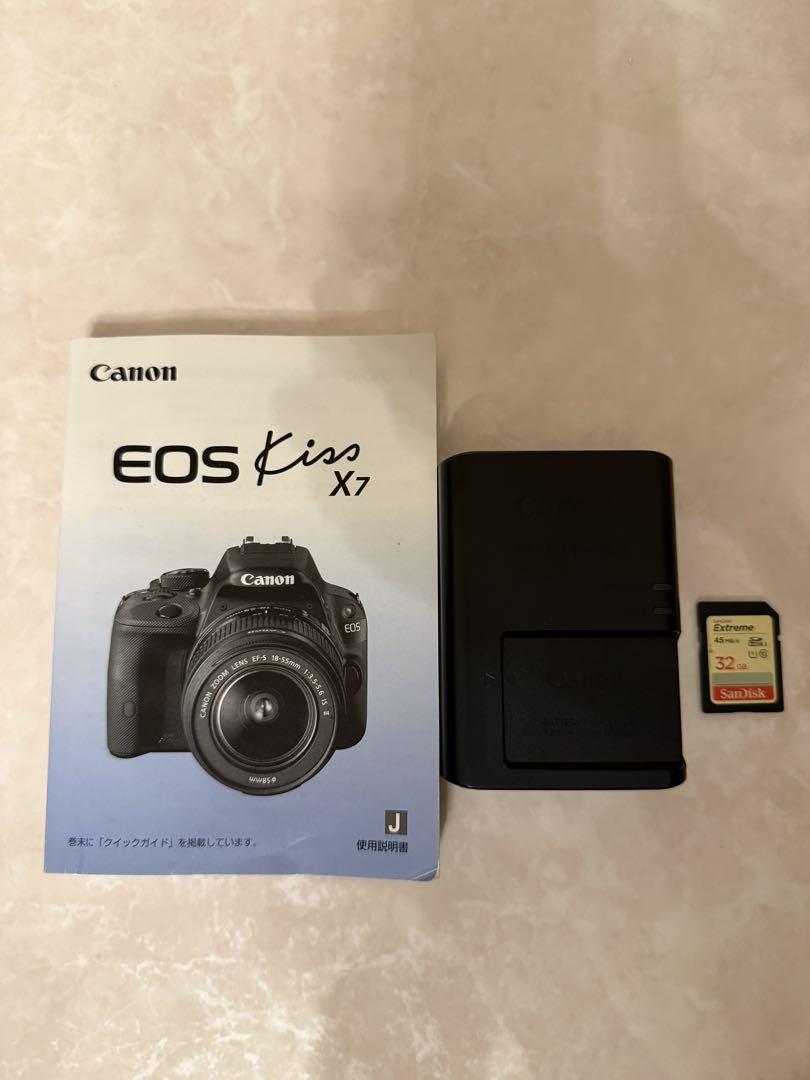 【Canon EOSkissX7】レンズ2本 SDカード付き