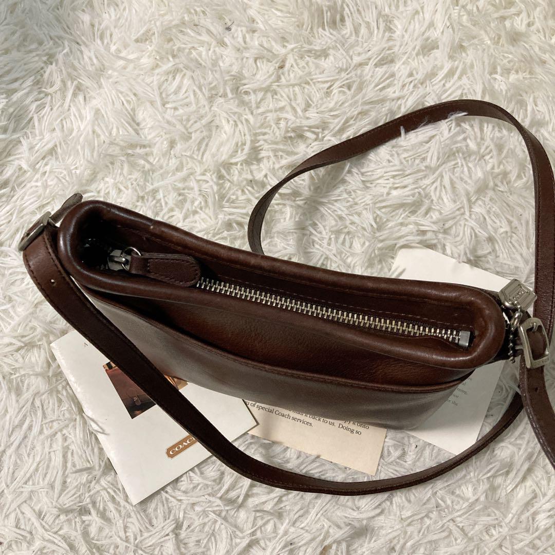 極美品 vintage coach old オールドコーチ ダークブラウン