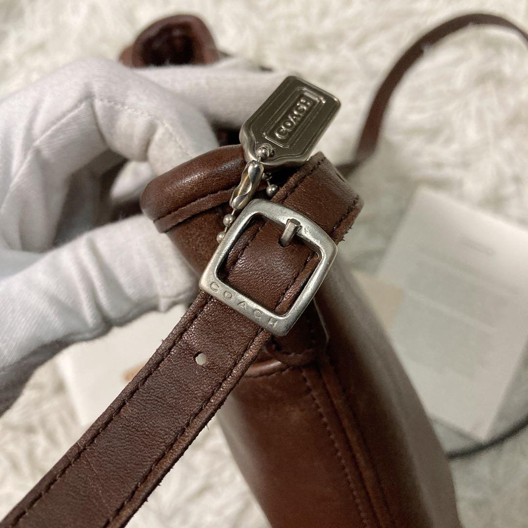 極美品 vintage coach old オールドコーチ ダークブラウン