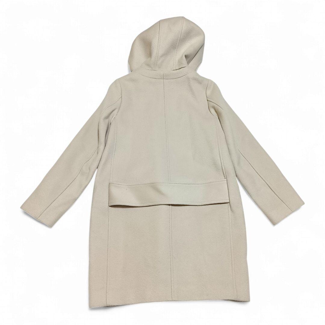 イエナ IENA コート サイズ38 M ブラウン×ベージュ レディース 冬物/ムートン/IENA plus equree IENA - イエナ Pコート ミドル丈 フード ウール 無地 ベージュ 38