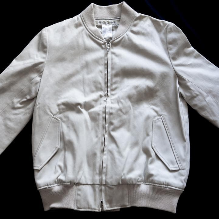 EEL アイアンブルゾン オフベージュ ショート丈 ジップ EEL アイアンブルゾン オフベージュ ショート丈 ジップ