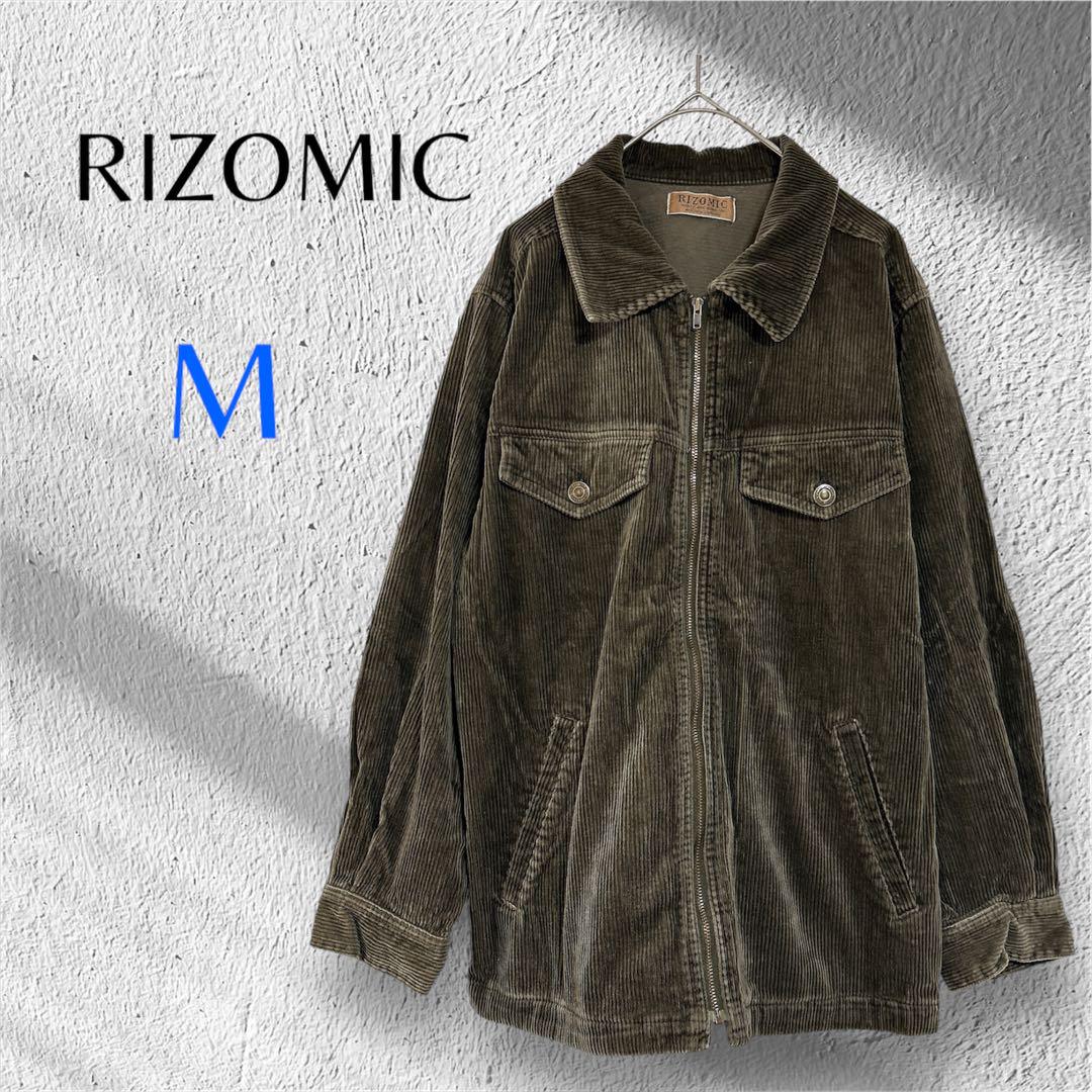 RIZOMIC【M】コーデュロイジャケット カーキ
