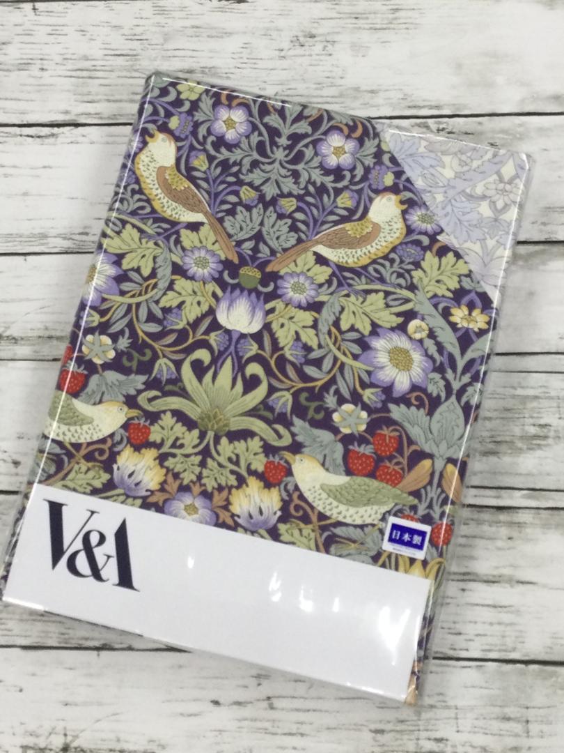 ウイリアムモリス　V&A　いちご泥棒　掛けふとんカバー　No.１０７　ブルー系 ウイリアムモリス V&A いちご泥棒 掛けふとんカバー No.107