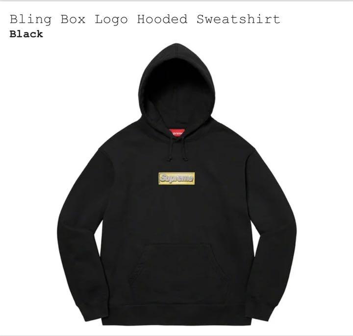 Supreme Bling Box Logo Hooded Sweatshirt 最新最全の