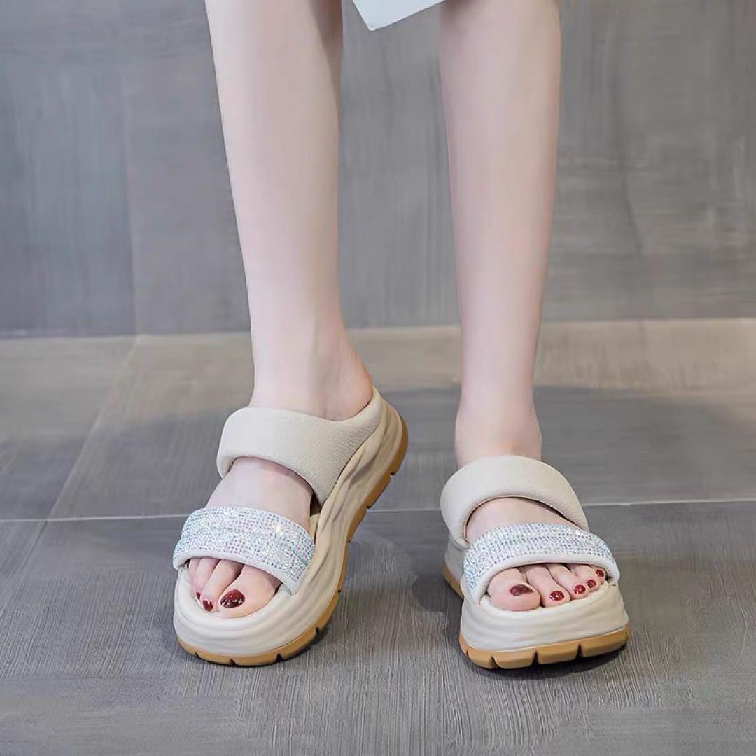【18％OFF】 フレンチ韓国風サンダル✨夏のお出かけデートに最適♡シンプル 靴