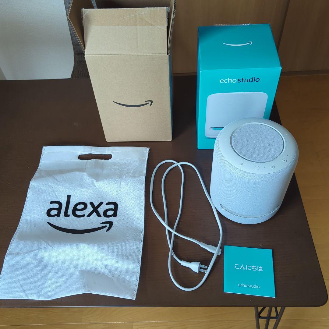 【美品】Amazon echo studio グレーシャーホワイト 2台セット Amazon Echo Studio グレーシャーホワイト - メルカリ
