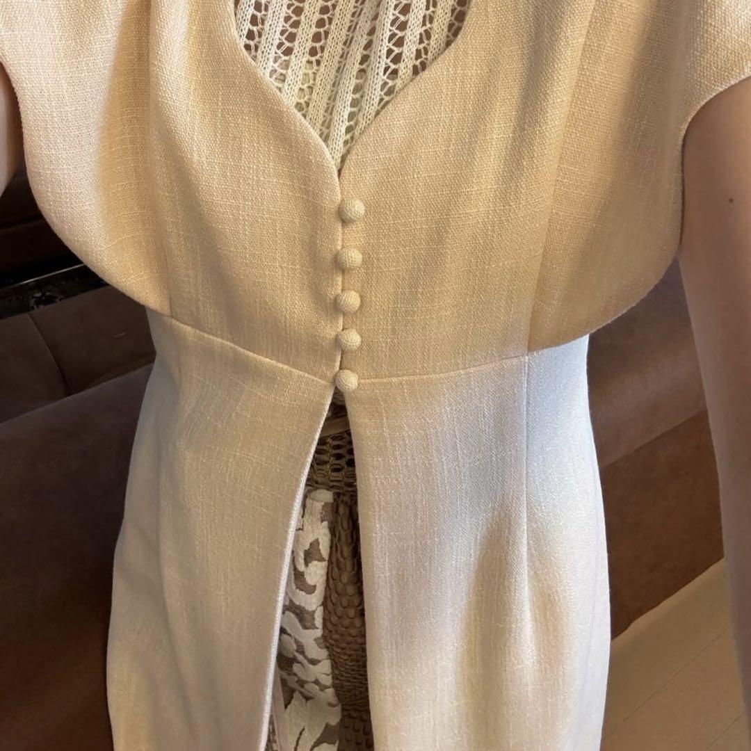 nuance collar gilet / beige euw イユー サイズ2 - メルカリ