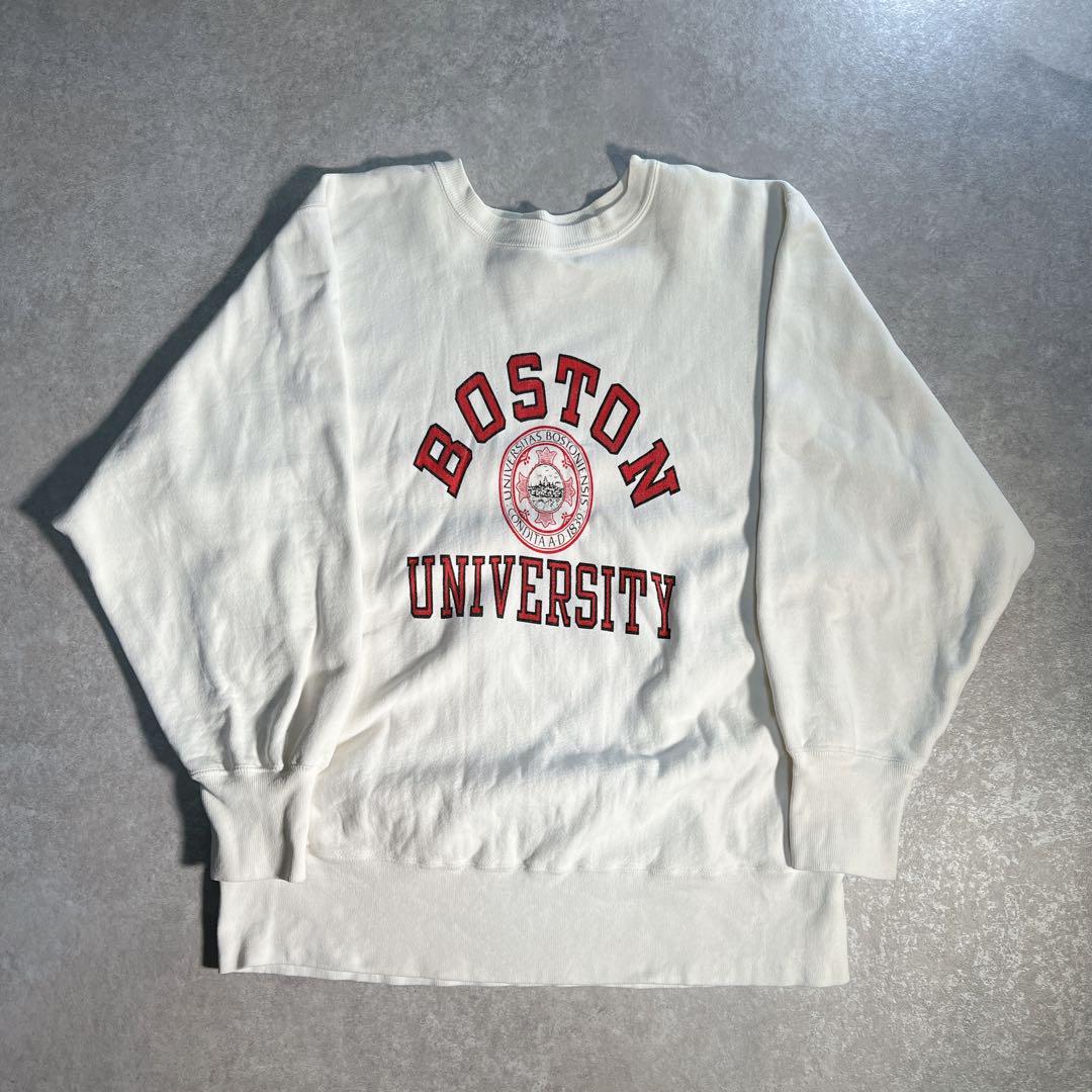 80s USA製 リバースウィーブ チャンピオン トリコタグ BOSTON