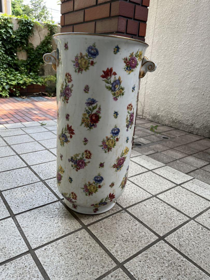 陶器製傘立て　アンティーク
