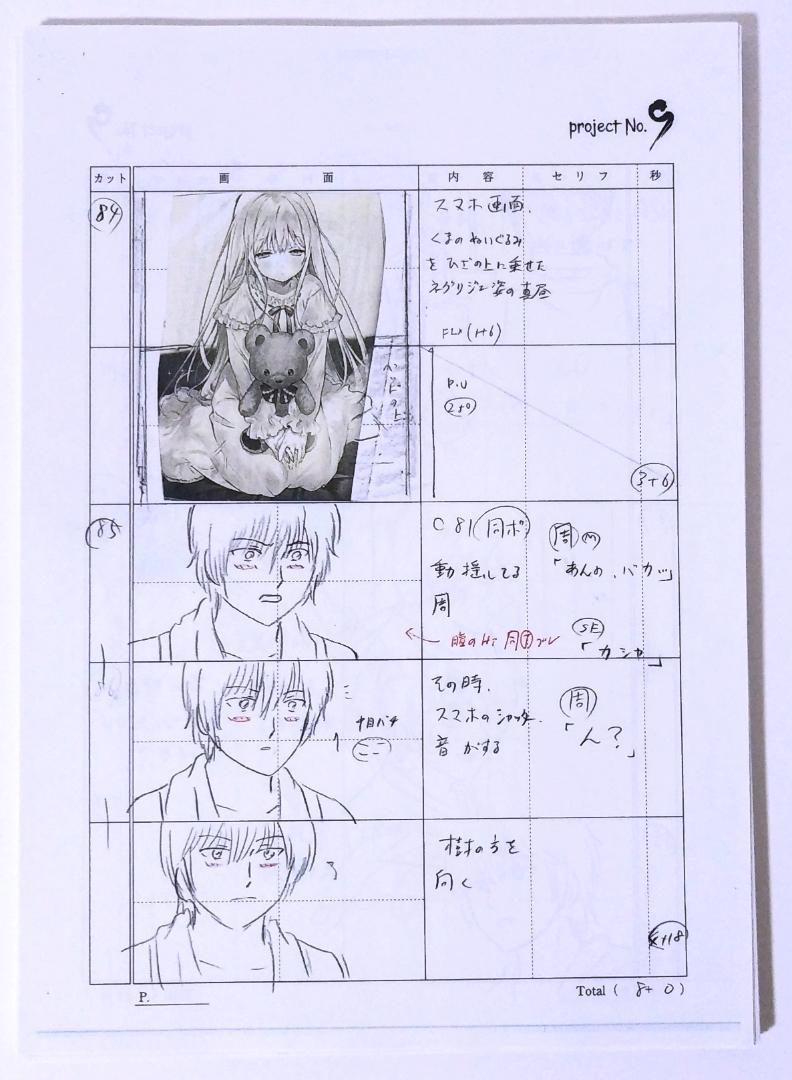 マ*ン様 お隣の天使様にいつの間にか駄目人間にされていた件 決定稿 絵コンテ 佐