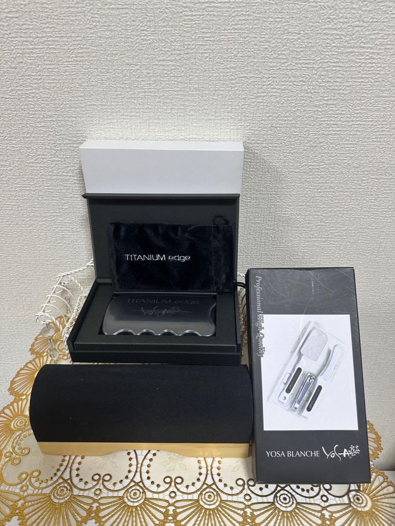 ♡ヨサYOSAチタニウムエッジ♡チタンボルスター付♡正規品　美品♡マッサージ♡