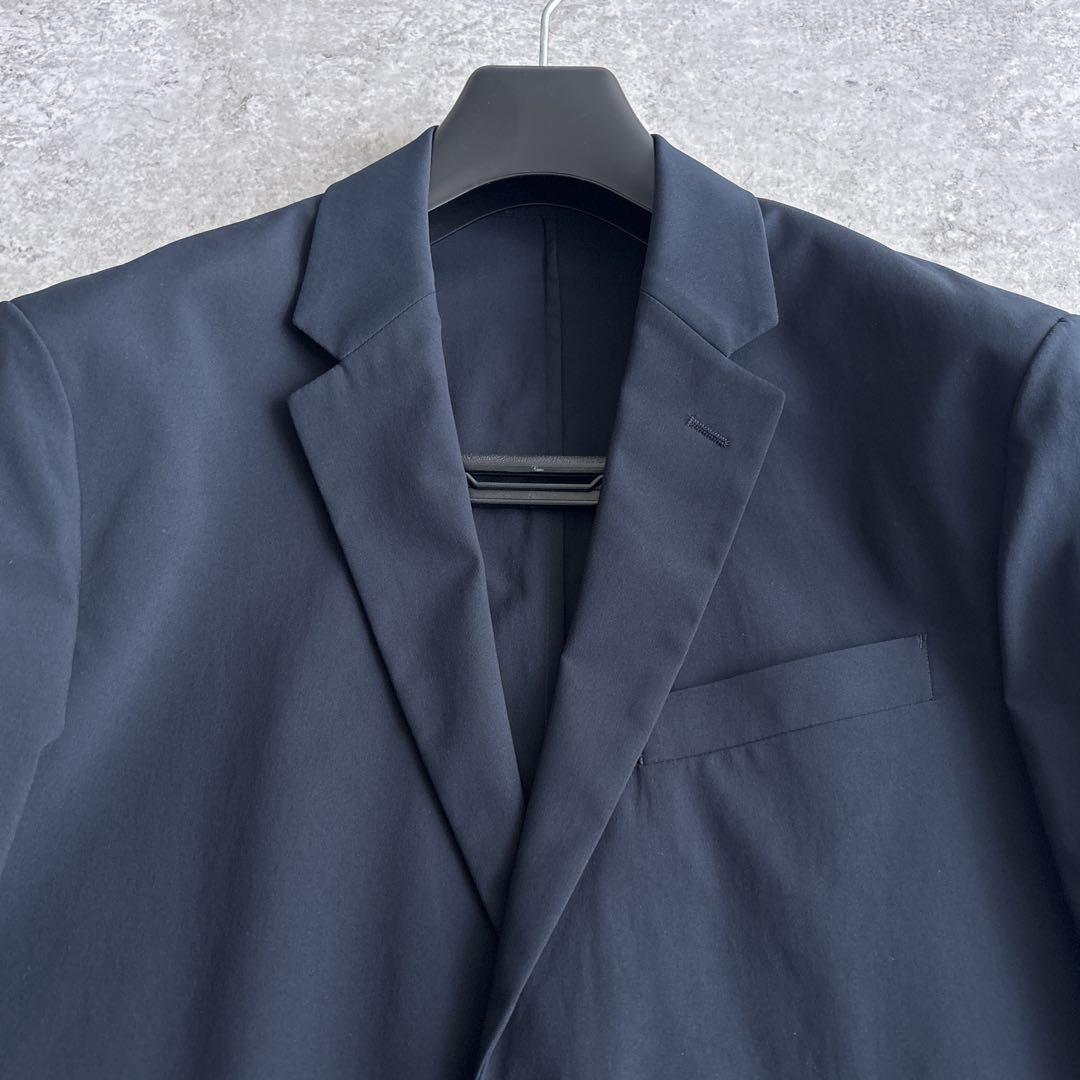 極美品■UNIQLO【M】感動ジャケット パンツ スーツ セットアップ ネイビー