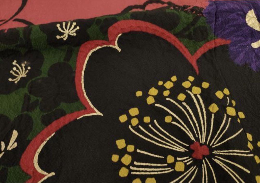 帯とのまとめ買い値引き】豪華振袖 駒刺繍 舞花文 正絹（豪華