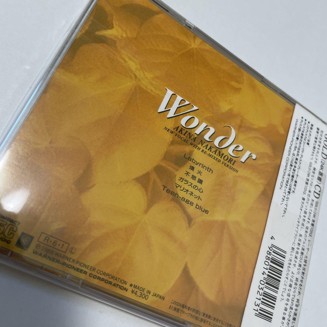 廃盤・希少・帯付】中森明菜/WONDER/完全限定盤GOLD(24K蒸着)CD
