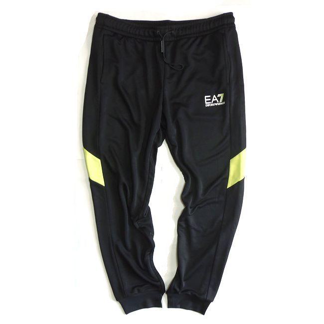 新品 エンポリオ アルマーニ EA7 スウェットパンツ ジョガー 黒×黄 XXL 12,100円