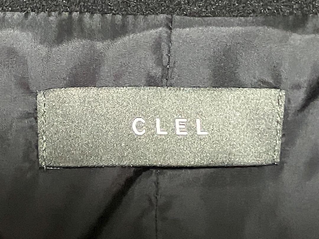 完売品 CLEL テックメルトンルーズステンカラーコート ブラック L