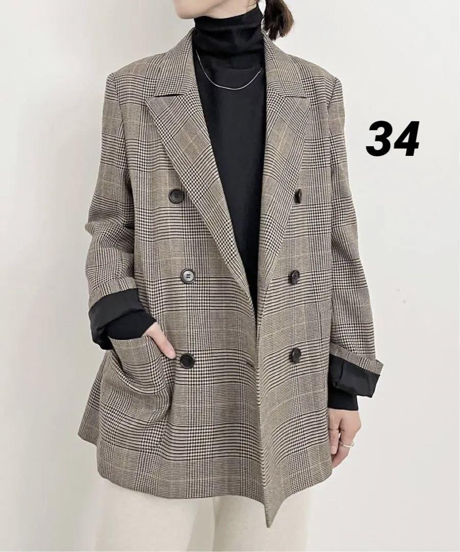 ジャケット・アウター L'Appartement Check Handsome Jacket 34 L´Appartement Check Handsome Jacket 34