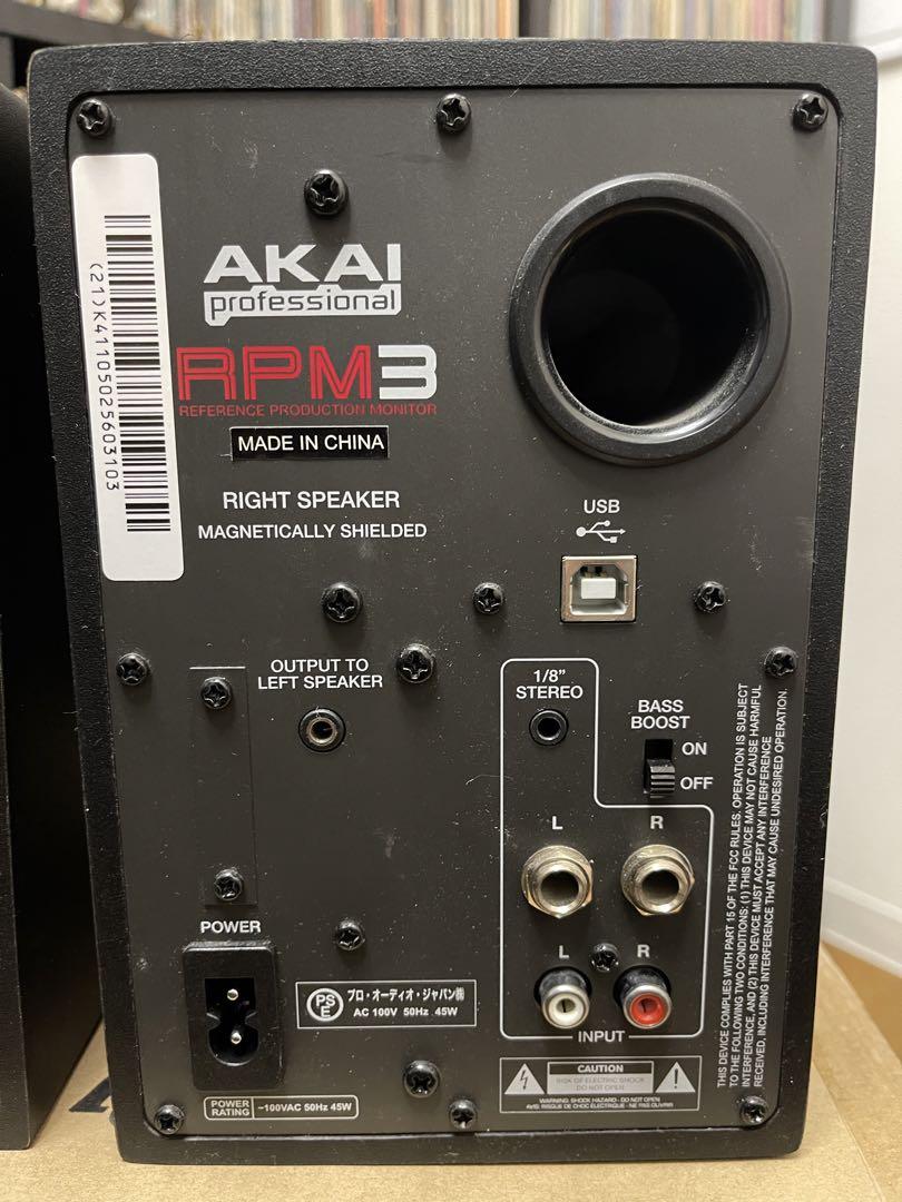 AKAI RPM3 モニタースピーカー Amazon | Akai Professional モニタースピーカー 2in2out USB