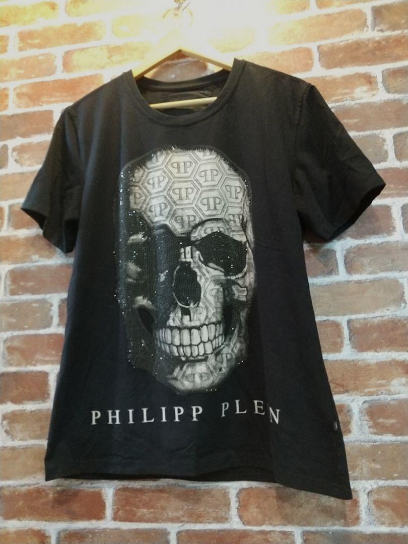 Philip plein 半袖Tシャツ ビジュースカル 【未使用品】 52.0%OFF www