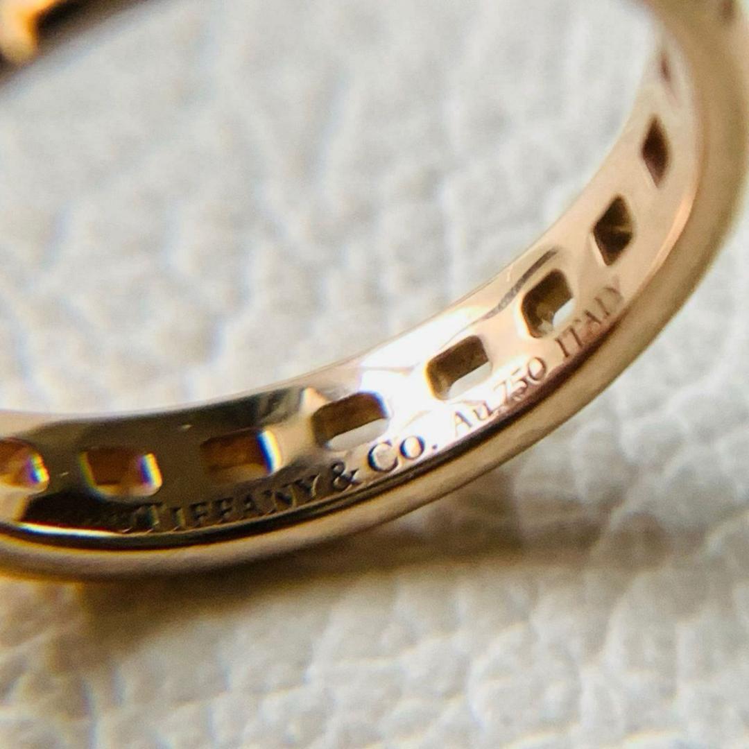 美品 k18 ティファニー トゥルー ナロー t リング 指輪 18k 18金