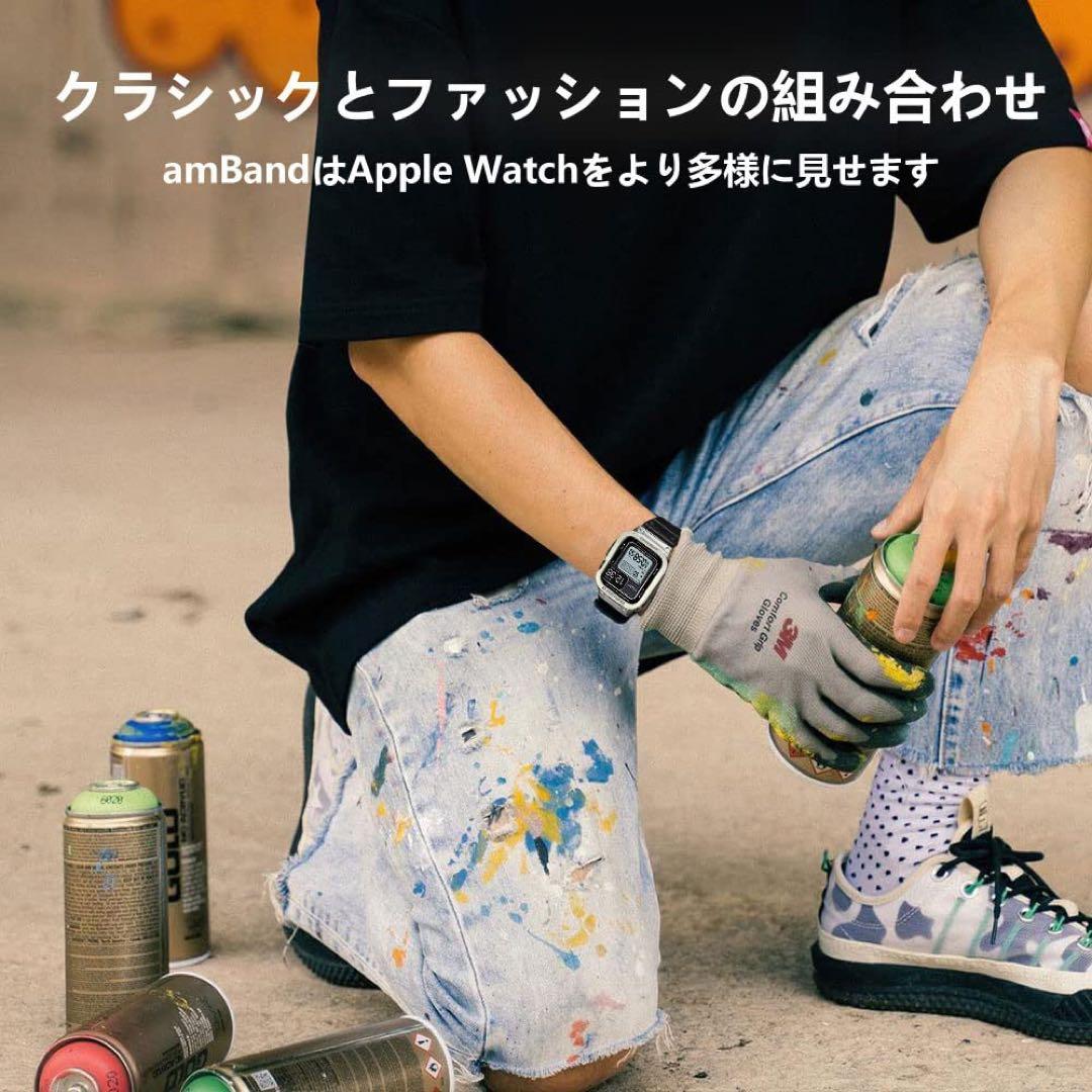 Apple Watch バンド アップルウォッチ バンド シルバー 44mm