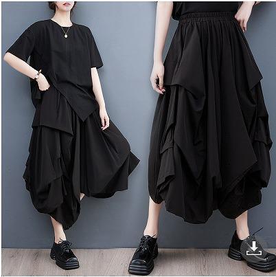 大きいサイズ レディース パンツ　ウエストゴム　春夏 秋 新品